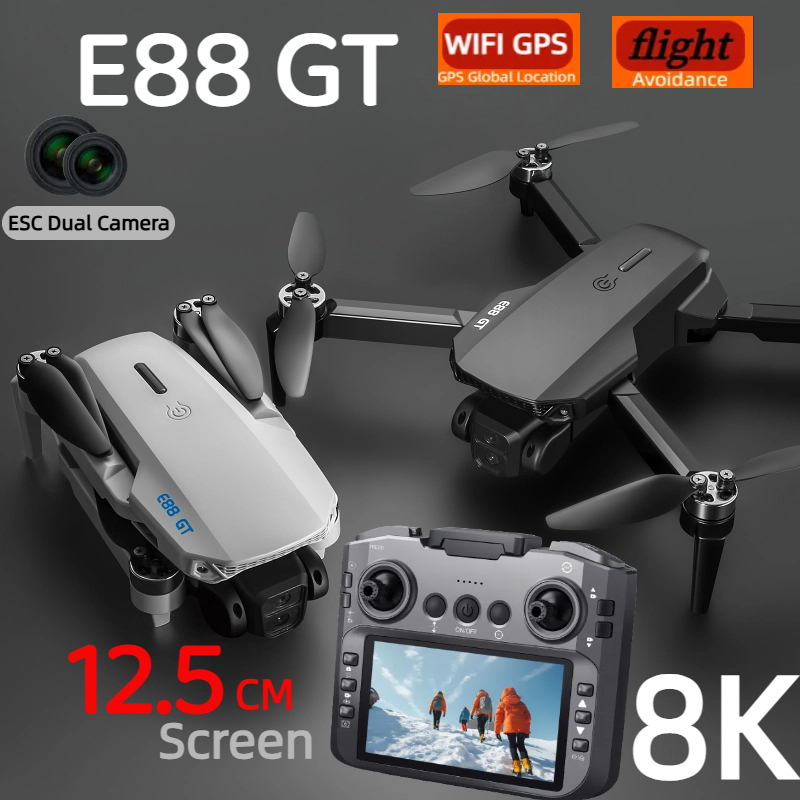 Jjrc Drone X12 - E88GT Drone 8K Professioneel HD 360