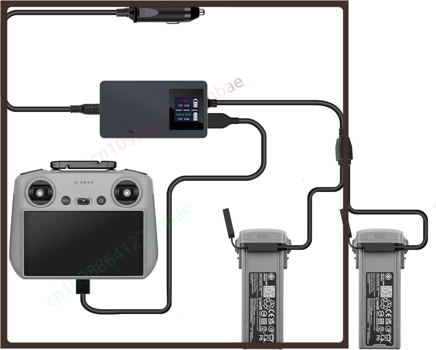 LCD-batterij-autolader voor DJ - Dji Drone Air 3 recensie en prijs
