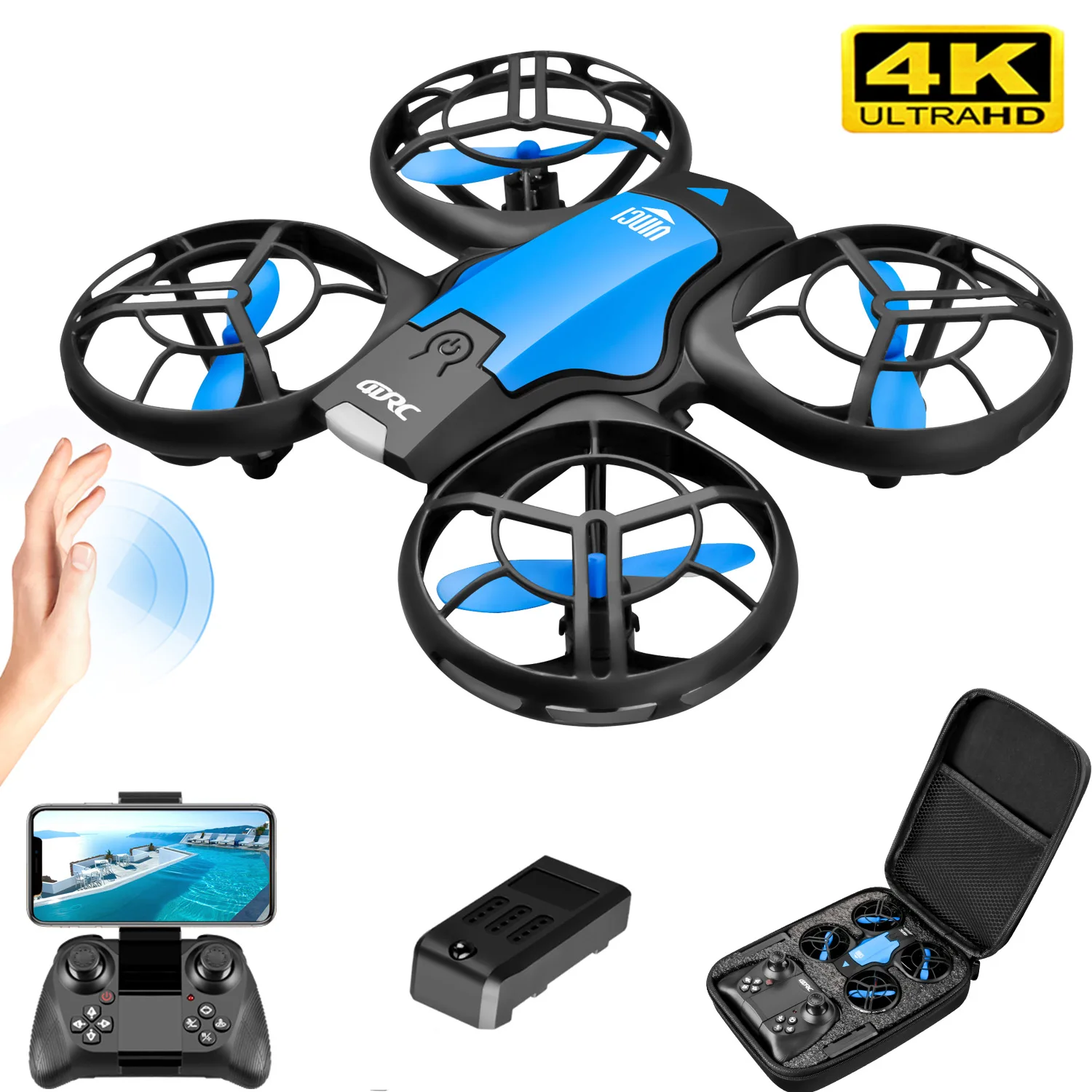 V8 Nieuwe Mini Drone 4K Profes - Drone Controller Screen recensie en prijs