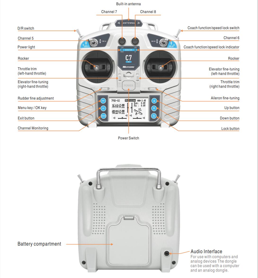 MicroZone MC7 Controller C7 MI - Drone Battery Adapter recensie en prijs