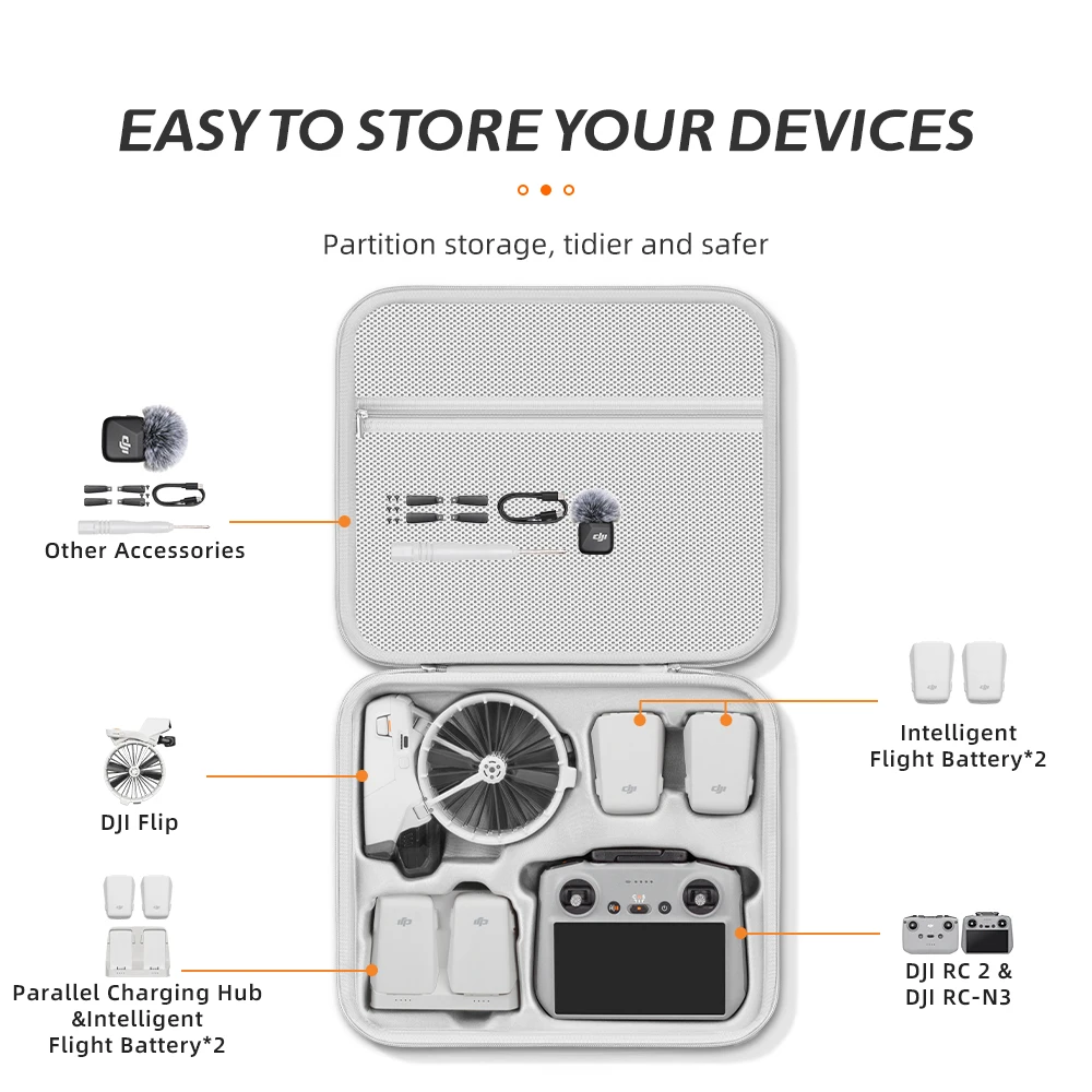Schoudertas voor de DJI Flip R - Drone Hard Shell Case recensie en prijs